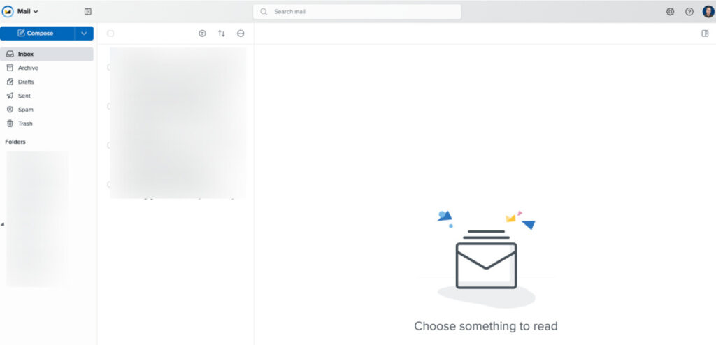 Fastmail.com webmail interface